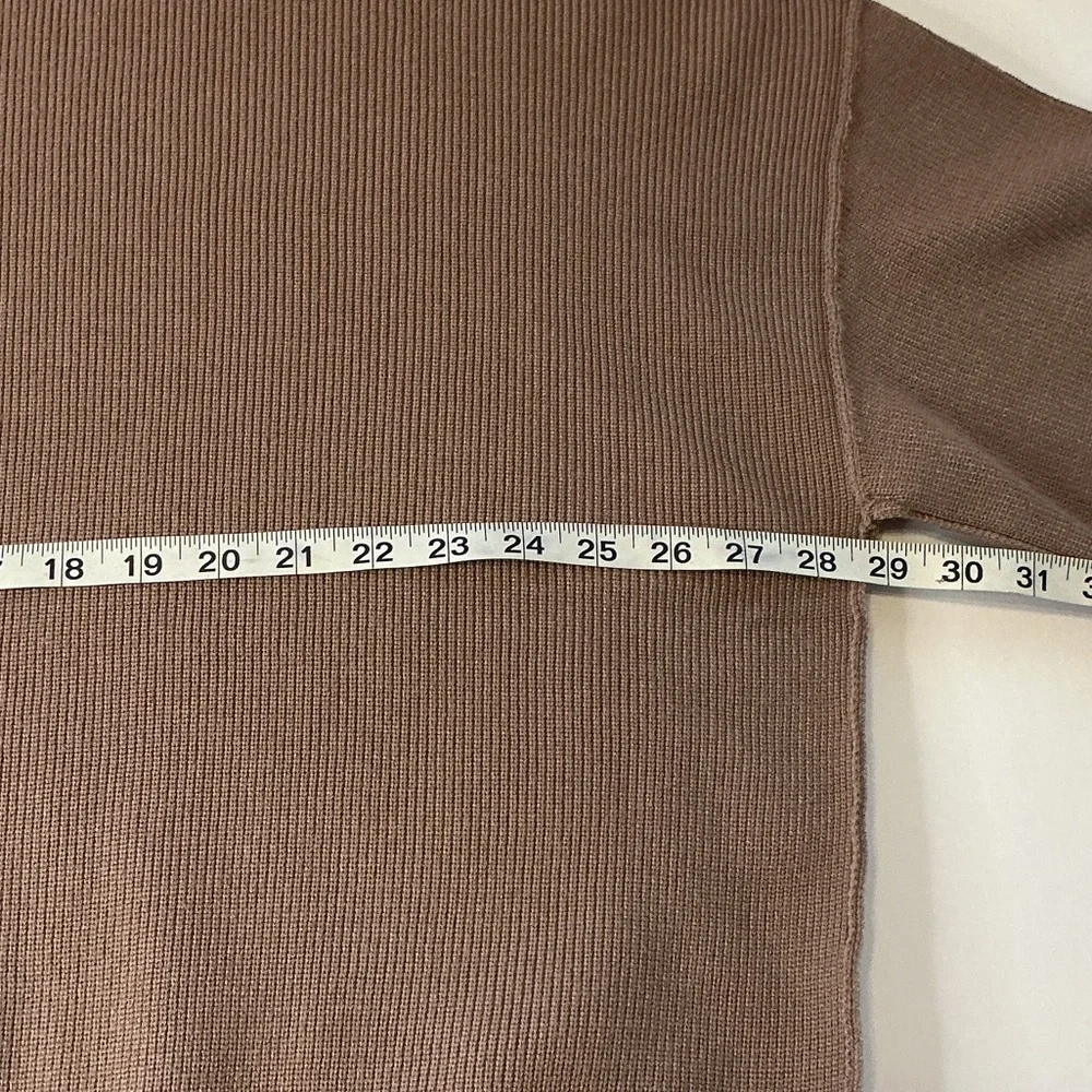 Lillusory Oversized Ribbed Sweater XL NWT Neutral Lounge Pullover - Picture 5 of 8